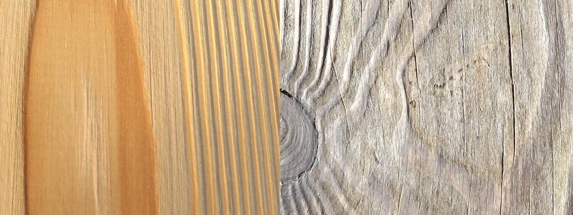 Holzfassaden werden grau